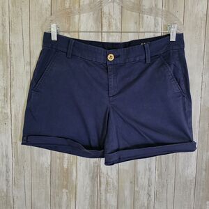 Lilly Pulitzer Womens Shorts Blue Sz 12 The Jane Stretch